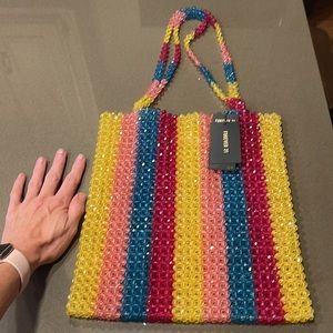 NWT FOREVER 21 Beaded Tote Purse